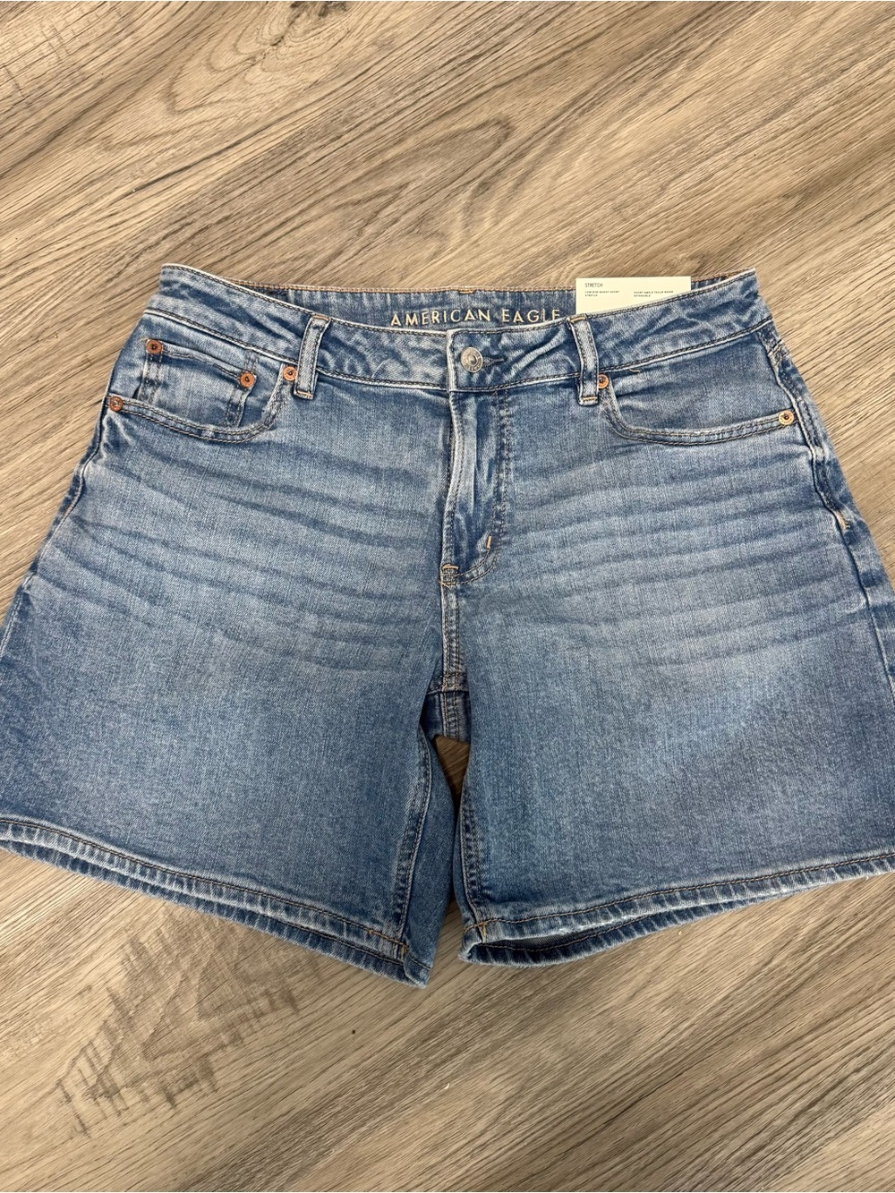 American Eagle Outfitters Light Blue Low Rise Denim Shorts